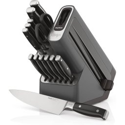 Set Cutite NINJA Foodi StaySharp K32014EUUK cu Suport si Ascutitor Integrat 14 Piese Negru
