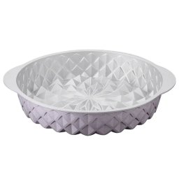 Tava de copt Dr.Oetker Mandala 2557, 26 cm, Rotunda, Aluminiu turnat, Roz auriu