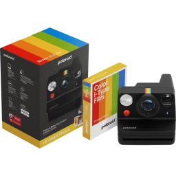 Pachet Camera Foto Instant Polaroid Now+ Gen.3, Negru + Hartie Foto