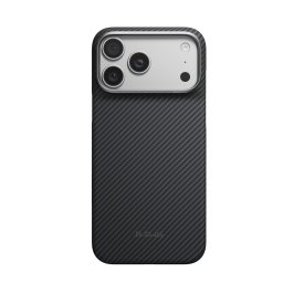 Husa Husa Pitaka pentru iPhone 18 Pro Max, Edge Case, PitaTap™, Negru/Gri