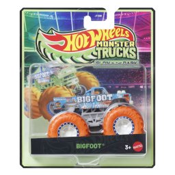 HOT WHEELS MONSTER TRUCK GLOW IN THE DARK MASINUTA BIGFOOT SCARA 1 LA 64