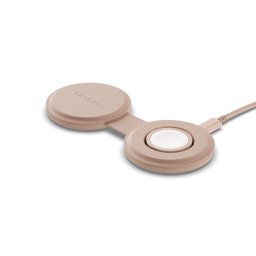 Incarcator wireless Satechi OntheGo 2-in-1, Qi2, 15 W, pliabil, roz Desert Rose