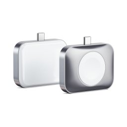 Dock de incarcare Satechi 2-in-1 pentru Apple Watch si AirPods, USB-C, argintiu