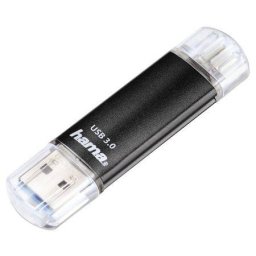 Memorie USB 3.0 Hama 123999 Flash LaetaTwin 32GB Negru