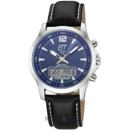 ETT Eco Tech Time ETT Eco Tech Time EGA-11714-31L Mens Watch Radio-controlled Solar Drive Professional Chronograph 45mm 5ATM EGA-11714-31L