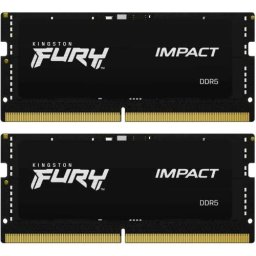 Kit Memorie RAM SO-DIMM Kingston Fury Impact KF560S38IBK2-32, 32GB, DDR5-6000MHz, CL38