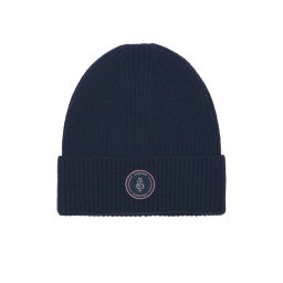 Jack & Jones Caciula barbati, din lana, cu logo, JACWINSTON, Bleumarin inchis (SELECTATI MARIMEA: Universala)