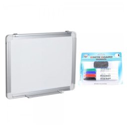 TABLA ALBA MAGNETICA 120x300 cm rama aluminiu, +Plus Office+CADOU! (Set 4 markere+burete)