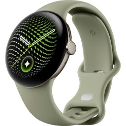 Ceas Smartwatch Google Pixel Watch 5, 45mm, GPS, Bluetooth, NFC, Wi-Fi, Olive
