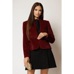 Blanita dama scurta bordo cu inchidere eleganta
