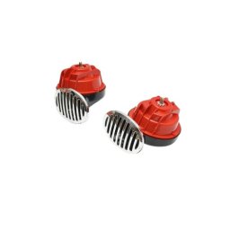 Claxon auto universal 12V, 112 dB, cu grila cromata si releu inclus (BK60101)