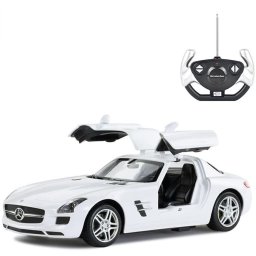 Masina cu telecomanda Mercedes-Benz SLS alb, scara 1:14, Rastar