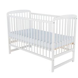 Patut din lemn BabyNeeds Ola 120x60cm White