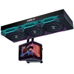 Cooler Procesor Lian Li HydroShift II OLED 360 UNI FAN TL AiO 360mm OLED-Display Negru