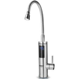 Robinet Electric Samus Flex Style 2 330W Carcasa Inox IPX4 Argintiu