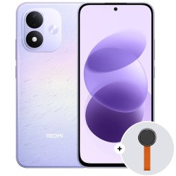 Telefon mobil Xiaomi Redmi Note 17 128GB 4GB RAM Dual Sim 4G Celestial Purple + Woven Strap Ring Stand