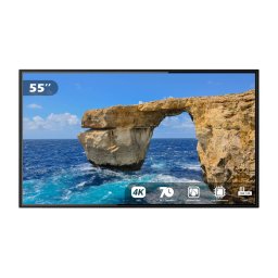 Display Touch EVOBOARD TP-550BH Ecran 55inch 4K UHD Fara Sistem de Operare Tehnologie Tactila IR Sunet Integrat Negru