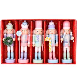 Set de 5 spărgători de nuci decorativi pentru bradul de Crăciun, 13cm