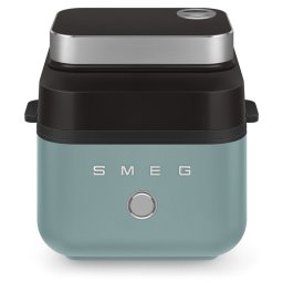 Friteuza cu aer cald Smeg Collezione AFC01EGMAU, 1450 W, 7,3 l, 40-200°C, 7 programe, Mod dublu, Comandă tactila, Timer, LED, Verde