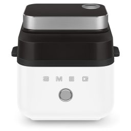 Friteuza cu aer cald Smeg Collezione AFC01WHMAU, 1450 W, 7,3 l, 40-200 °C, 7 programe, Mod dublu, Comandă tactila, Timer, LED, Alb