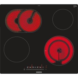 Plita Siemens ET601FNP1E, iQ300, self-sufficient hob (black, 60cm)