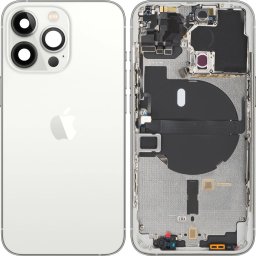 Piese si componente Capac Baterie Apple iPhone 13 Pro, Cu Carcasa Mijloc, Argintiu, Swap