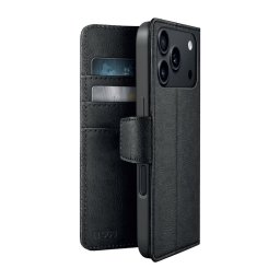 Husa SBS Wallet Classic Mag Case for iPhone 18 Pro Max with Wallet and Stand, MagSafe Compatible - Black