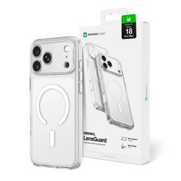 Husa AmazingThing Minimal Mag Lens Case for iPhone 18 Pro Max with Camera Cover and Lanyard Mount Compatible with MagSafe - Clear