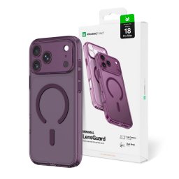 Husa AmazingThing Minimal Mag Lens Case for iPhone 18 Pro Max with Camera Cover and Lanyard Mount Compatible with MagSafe - Purple