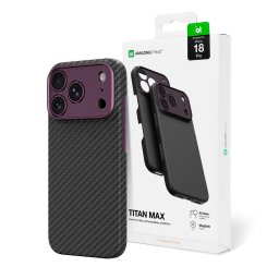 Husa AmazingThing Titan Max Lens Case for iPhone 18 Pro in Aramid Fiber with Camera Cover, Compatible with MagSafe - Purple