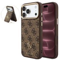 Husa Husa pentru iPhone 18 Pro Max / iPhone 17 Pro Max - Guess Hardcase 4G Cardslot MagSafe (GUBPHCP18XP4SM44CW) - Brown