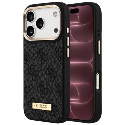 Husa Husa pentru iPhone 18 Pro Max / iPhone 17 Pro Max - Guess Hardcase 4G Logo Plate MagSafe (GUHMP18XU4GPRK) - Black
