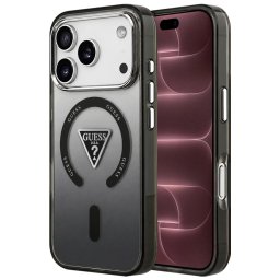 Husa Husa pentru iPhone 18 Pro Max / iPhone 17 Pro Max - Guess IML Gradient Triangle MagSafe (GUHMP18XHGTMLCGK) - Black