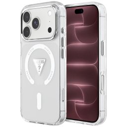 Husa Husa pentru iPhone 18 Pro Max / iPhone 17 Pro Max - Guess IML Gradient Triangle MagSafe (GUHMP18XHGTMLCGT) - Clear