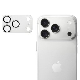 Folie Camera pentru iPhone 18 Pro Max - Techsuit Full Camera Glass - Silver