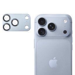 Folie Camera pentru iPhone 18 Pro Max - Techsuit Full Camera Glass - Light Blue