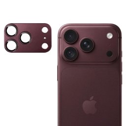 Folie Camera pentru iPhone 18 Pro Max - Techsuit Full Camera Glass - Dark Cherry