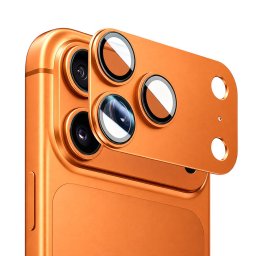 Folie pentru iPhone 17 Pro Max - Blueo Integrated Metal Camera Lens Protector - Orange