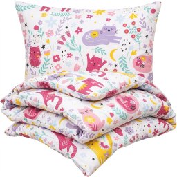 Lenjerie de pat din bumbac pentru copii 4Home Playful Paws, 100 x 135 cm, 40 x 60 cm, 100 x 135 cm, 40 x 60 cm