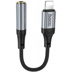 Adaptor Audio Lightning - 3.5mm HOCO LS36A, Gri
