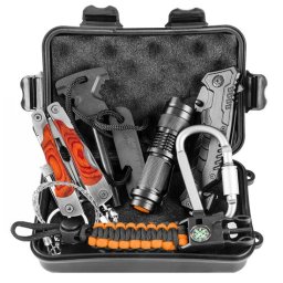 Kit turistic,supravietuire,cu geanta,set 8 piese,NEO