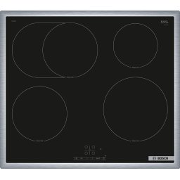 Plita inductie 4 zone 60 cm 7400 W Bosch PIF64RBB5E Series 4 Negru/Inox