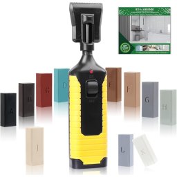 Kit Profesional de Reparare pentru Gresie, Faianță, Piatră Naturală, Parchet și Laminat cu Topitor de Ceară și 11 Nuanțe