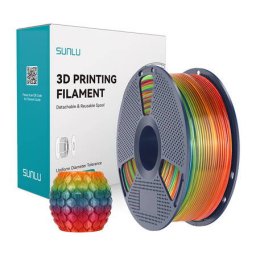 Filament 3D Sunlu PLA Transparent Rainbow 01