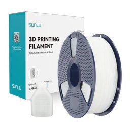 Filament 3D Sunlu PP 1.75mm 0.9g/cmp Alb Natural