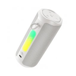 Boxa Portabila Hoco Bluetooth HC50 8W TWS RGB Waterproof Alb