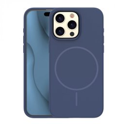Husa pentru iPhone 16 Pro Max compatibil MagSafe PC/Silicon/TPU Dark Blue, TFO Silicone Thin Mag
