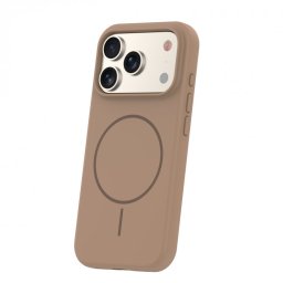 Husa pentru iPhone 17 Pro/ iPhone 18 Pro compatibil MagSafe PC/Silicon Brown, TFO Silicone Thin Mag