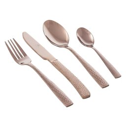 MARS - Tacamuri inox 18/0 aurii ROSE (4 persoane - 16 piese)