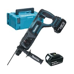 Makita - DHR241RFJ - Rotopercutor SDS-Plus cu 2 acumulatori, Li-Ion, 18 V, 3 Ah, 2 J, valiza speciala